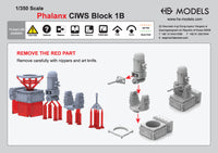 Photo of Phalanx CIWS Block 1B 1/350 scale resin model set by HS Model HSM-U350003S