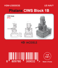 Photo of Phalanx CIWS Block 1B 1/350 scale resin model set by HS Model HSM-U350003S