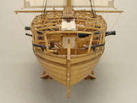 Photo of the Philadelphia American Gunboat 1776 wooden model kit in 1:72 scale by Shipyard WM:008