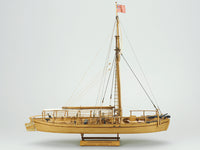 Photo of the Philadelphia American Gunboat 1776 wooden model kit in 1:72 scale by Shipyard WM:008