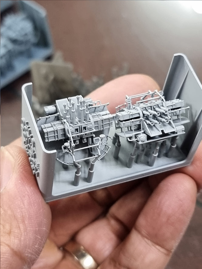 Photo of QF 2-Pounder Pom-Pom Octuple Mount 1:200 scale HS Model HSM-E200002S