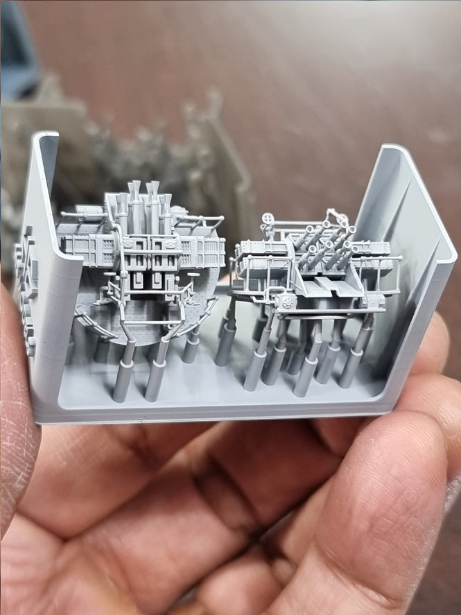 Photo of QF 2-Pounder Pom-Pom Octuple Mount 1:200 scale HS Model HSM-E200002S