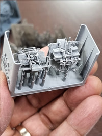 Photo of QF 2-Pounder POM-POM Quadruple Mount 1:200 scale set by HS Model with 4 detailed naval AA gun mounts