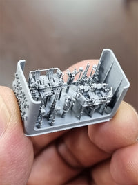 Photo of 1/350 scale 40mm Quad Bofors early version 2 with Mk.51 gun directors 3D printed resin model set by HS Model