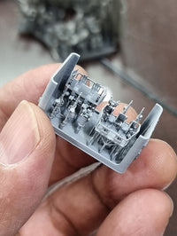 Photo of 1/350 scale 40mm Quad Bofors Late Version 2 with Mk.51 Gun Director 3D printed resin model set by HS Model