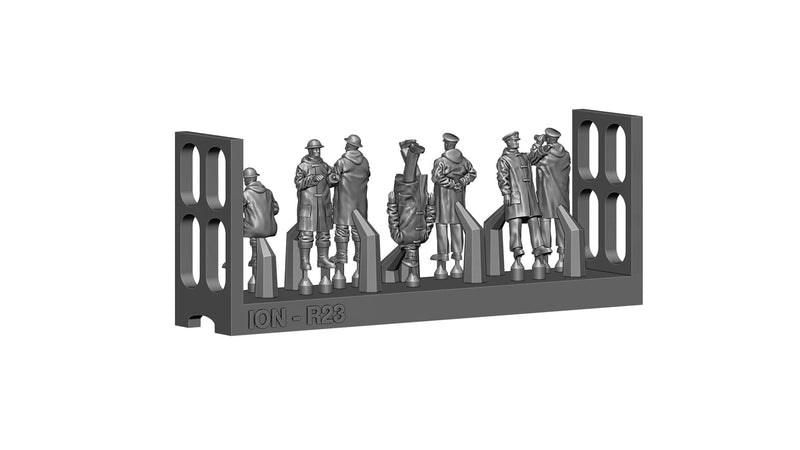 Photo of 1:144 scale Royal Navy personnel in bad weather gear – ION Models Set R144-002