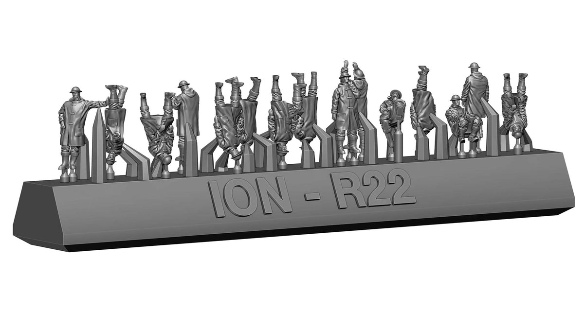 Photo of 1/350 scale WWII Royal Navy rough weather personnel figures from ION R350-002