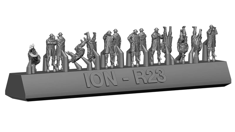 Photo of 1/350 scale WWII Royal Navy rough weather personnel figures from ION R350-002