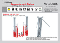 Photo of Replenishment Station for Arleigh Burke Class Destroyer 1:200 HS Model HSM-U200074S resin detail set