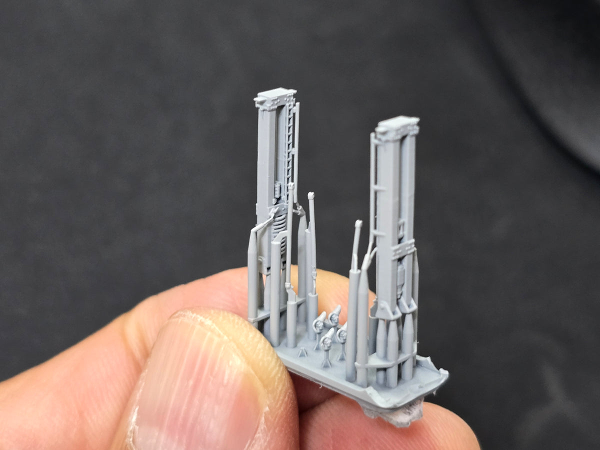 Photo of Replenishment Station for Arleigh Burke Class Destroyer 1:350 HS Model HSM-U350098S set of 2 detailed parts