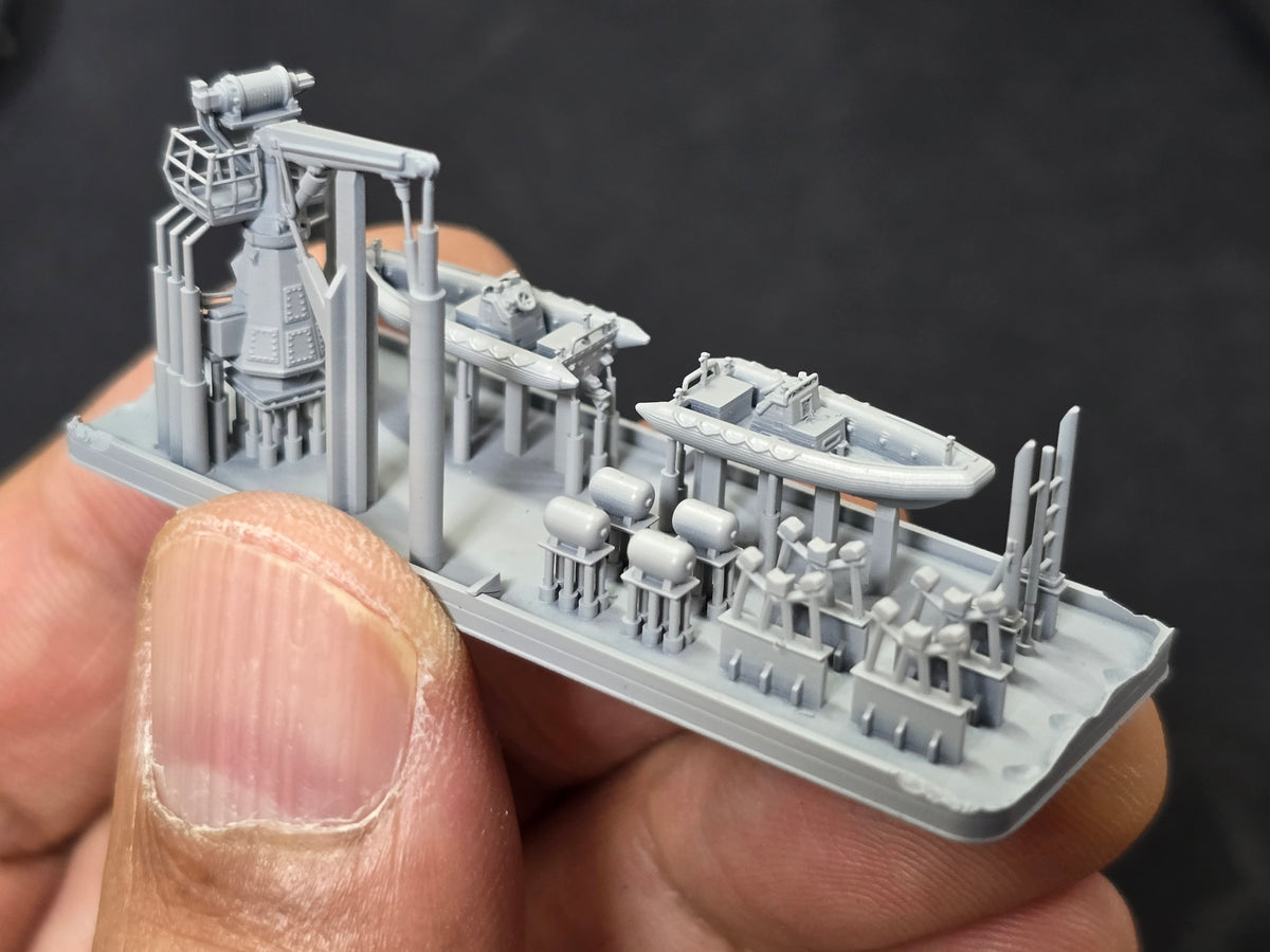 Photo of RHIB and Crane Type II detail set for Arleigh Burke Flight IIA destroyer 1:350 HS Model HSM-U350102S