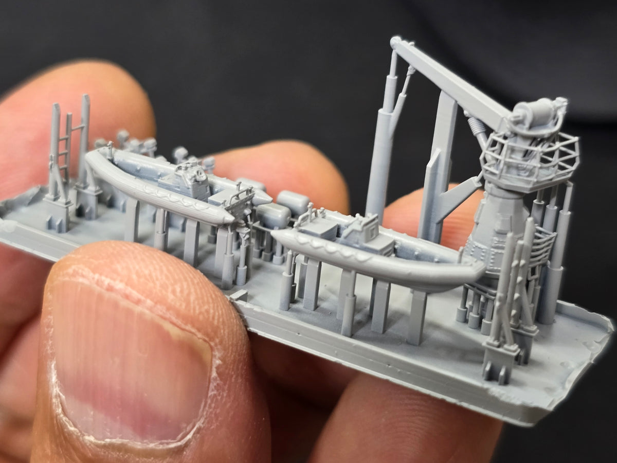 Photo of RHIB and Crane Type II detail set for Arleigh Burke Flight IIA destroyer 1:350 HS Model HSM-U350102S