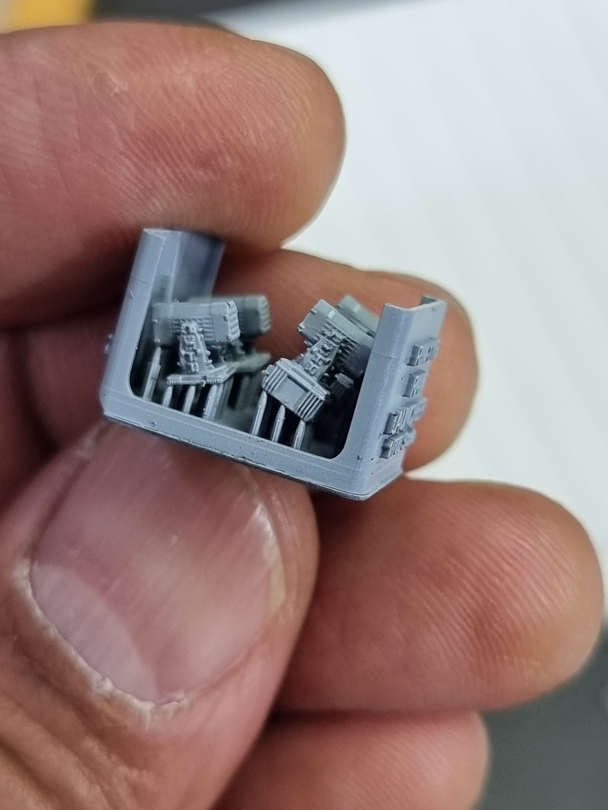 Photo of RIM-116 RAM Launcher 1/700 scale 3D printed resin model set by HS Model HSM-U700005S