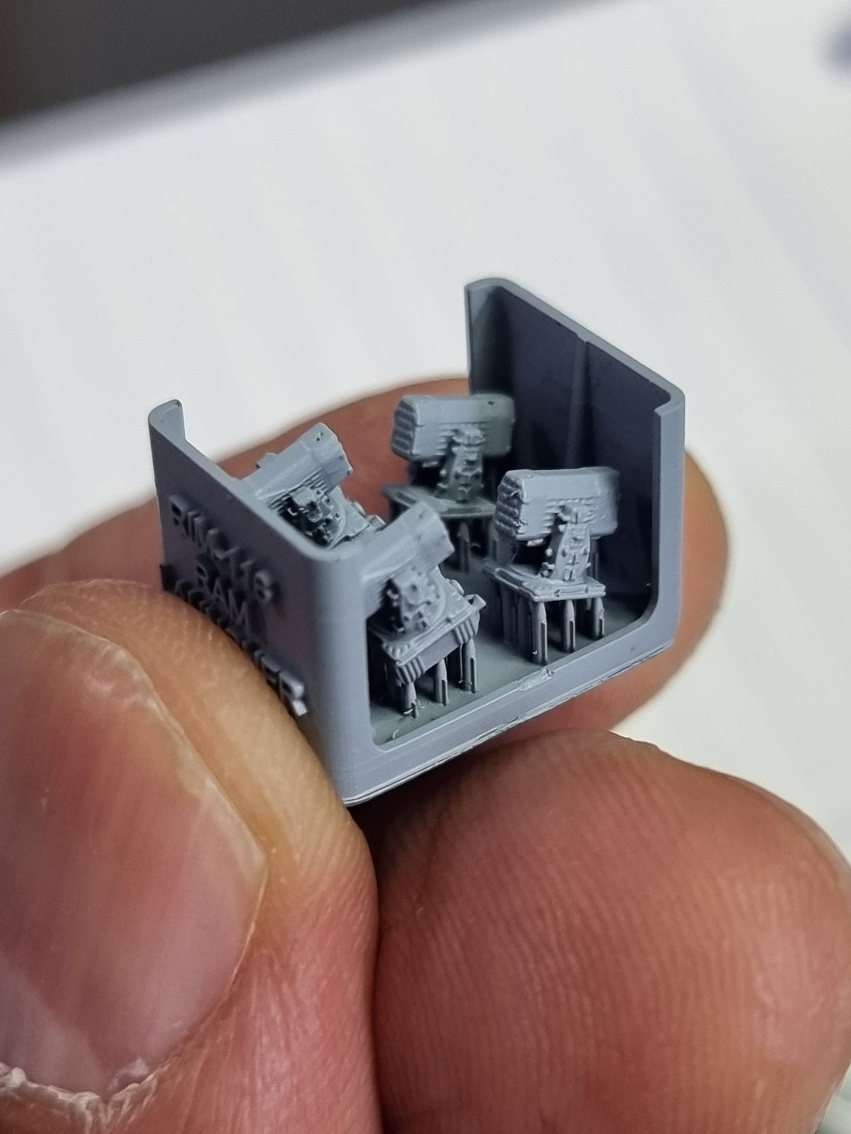 Photo of RIM-116 RAM Launcher 1/700 scale 3D printed resin model set by HS Model HSM-U700005S