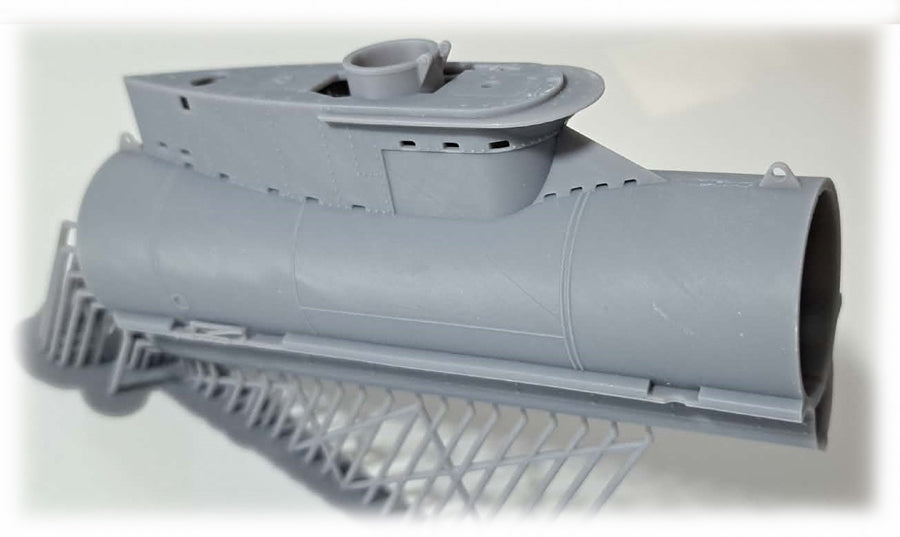 Photo of Seehund Type XXVIIB resin submarine model kit in 1:48 scale by RCSubs