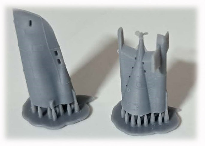 Photo of Seehund Type XXVIIB resin submarine model 1:144 scale by RCSubs RE-SEHU-144