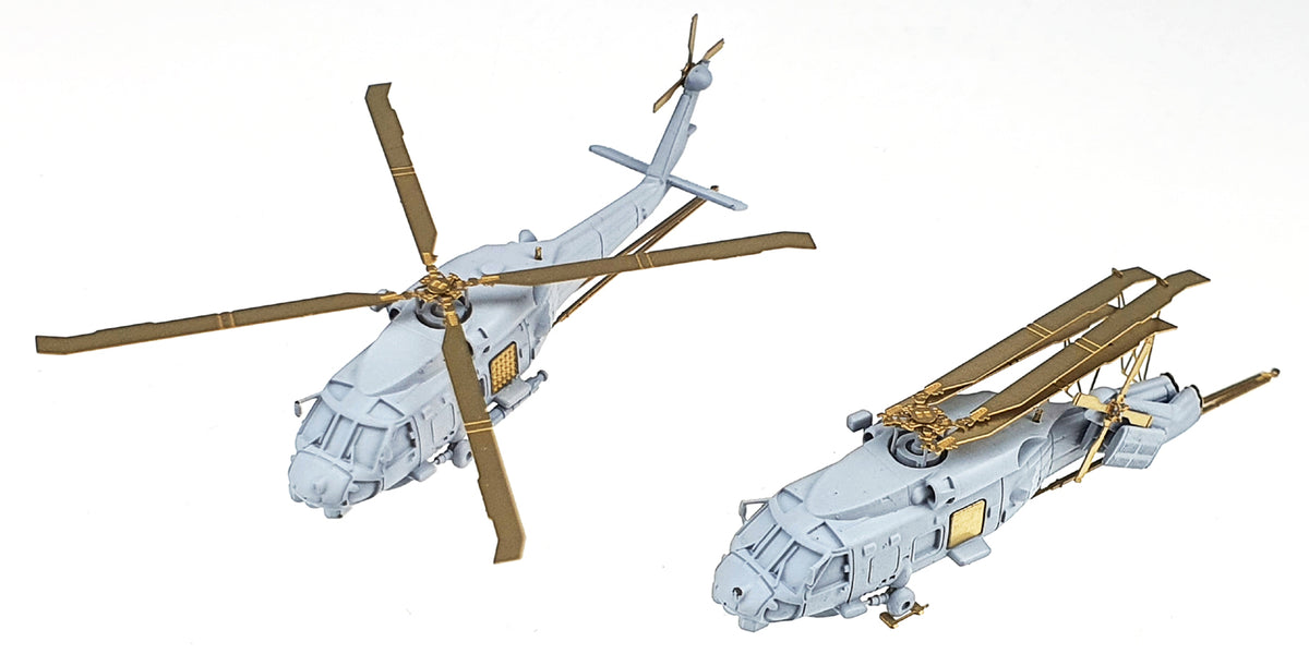 Photo of SH-60B Sea Hawk 1/350 scale resin helicopter model kit HSM-U350010S with photo etch and decals