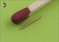 Photo of Master SM-350-008 12.7cm/40 (5in) Type 89 brass barrels for 1:350 scale IJN warship models, featuring precision-turned metal parts for turrets with blastbags.