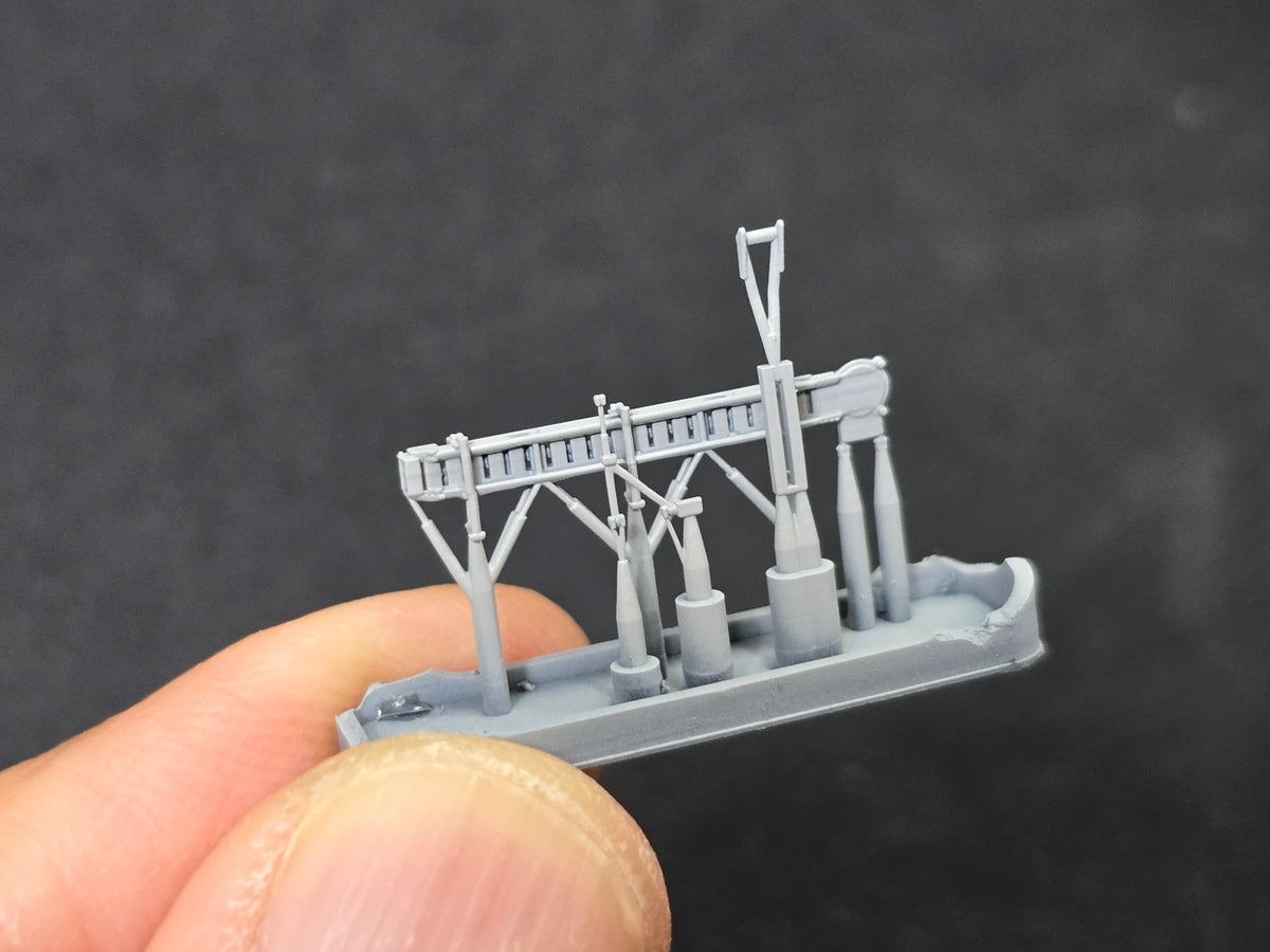 Photo of 1:350 scale supply accommodation ladder for Arleigh Burke-class Flight I II destroyer model detail set HSM-U350097S