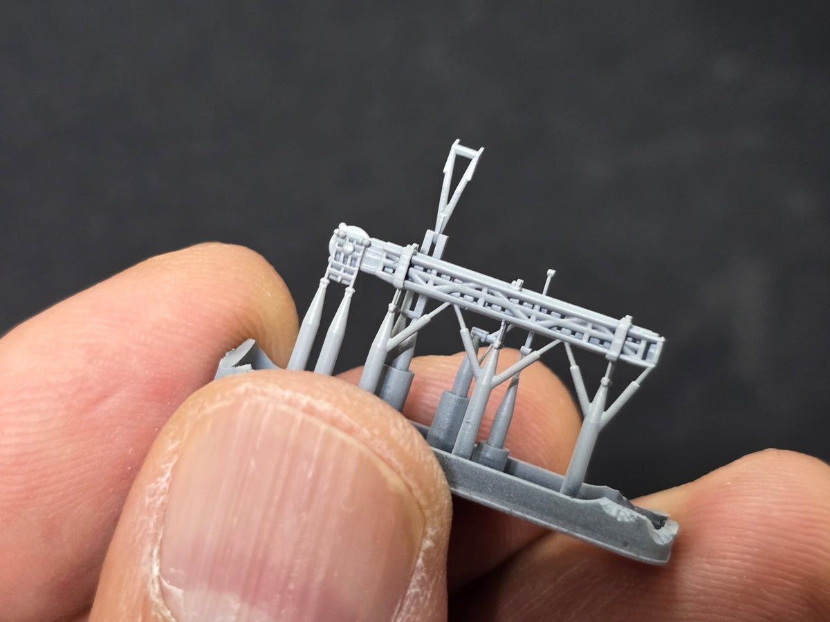 Photo of 1:350 scale supply accommodation ladder for Arleigh Burke-class Flight I II destroyer model detail set HSM-U350097S