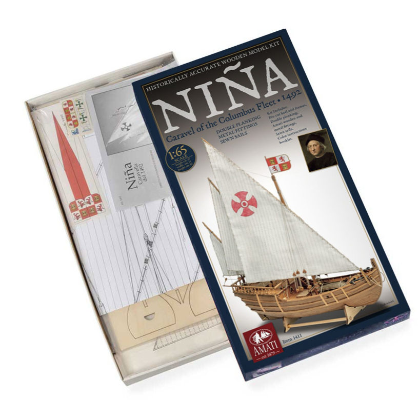 Amati B1411 Nina 1/65 Scale Model Kit - Historic & Authentic – Modelland