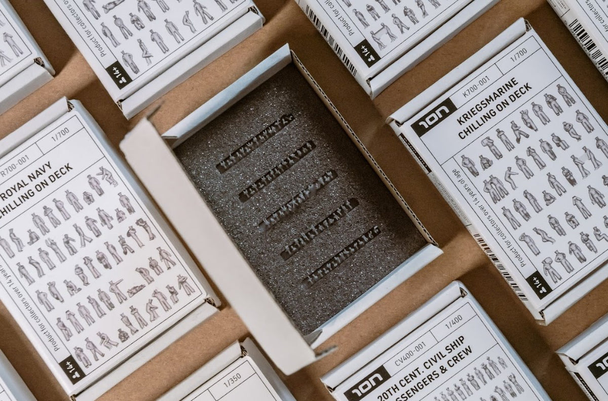 Photo of 1/350 scale WWII Royal Navy rough weather personnel figures from ION R350-002