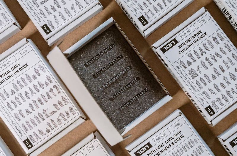 Photo of 1/350 scale WWII Royal Navy rough weather personnel figures from ION R350-002