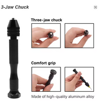 Photo of precision mini hand drill set with micro drill bits 0.1mm to 3mm for modelling and crafts