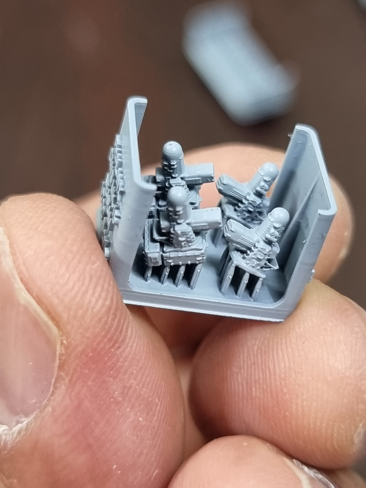 Photo of SEARAM CIWS 1/700 scale 3D printed resin model set from HS Model HSM-U700004S