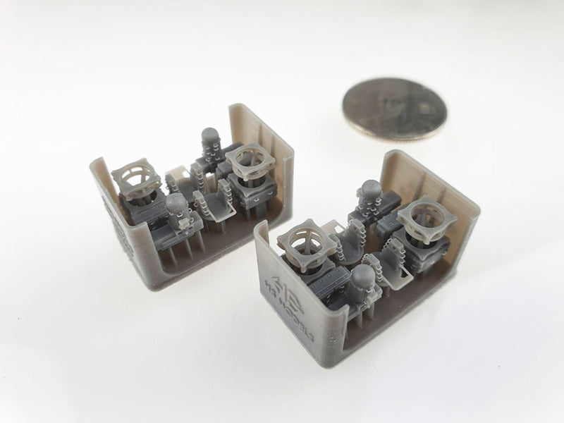 Photo of 1/350 scale SEARAM CIWS resin model set by HS Model HSM-U350004S