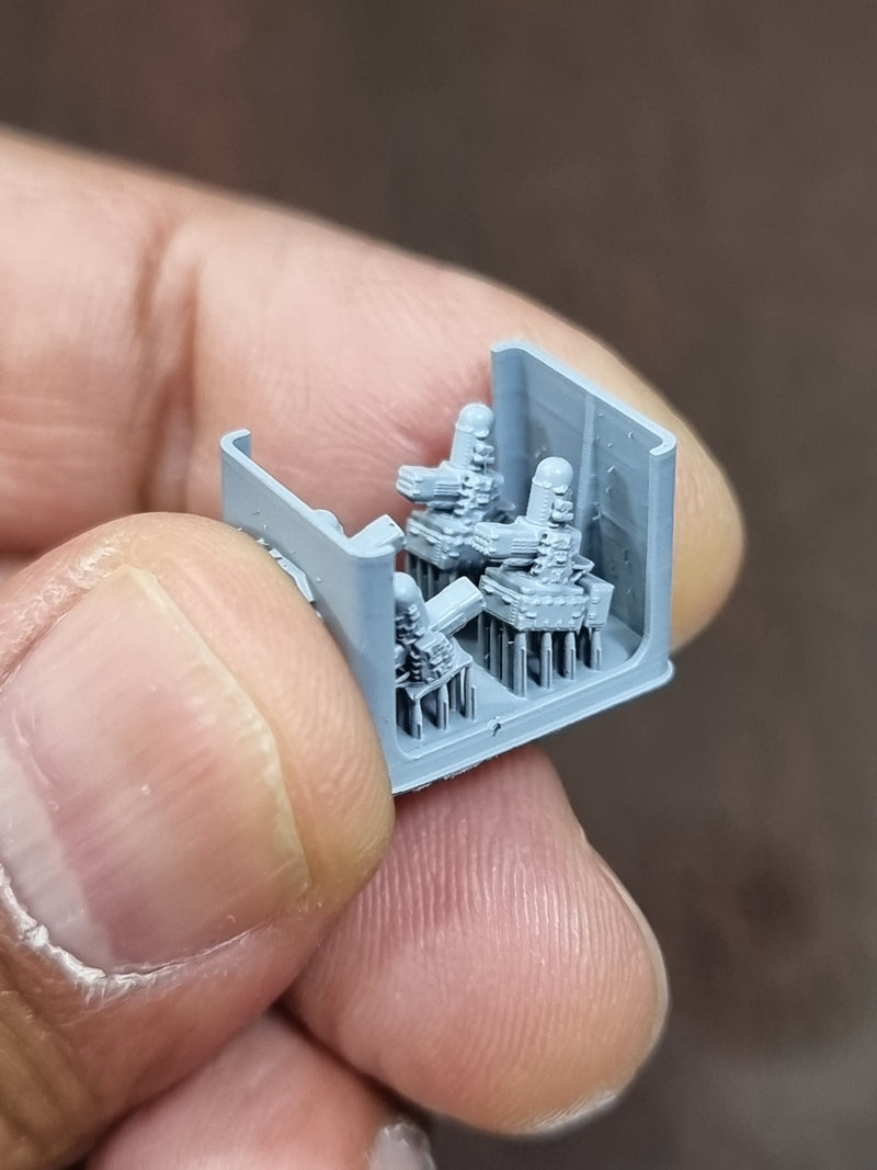 Photo of SEARAM CIWS 1/700 scale 3D printed resin model set from HS Model HSM-U700004S