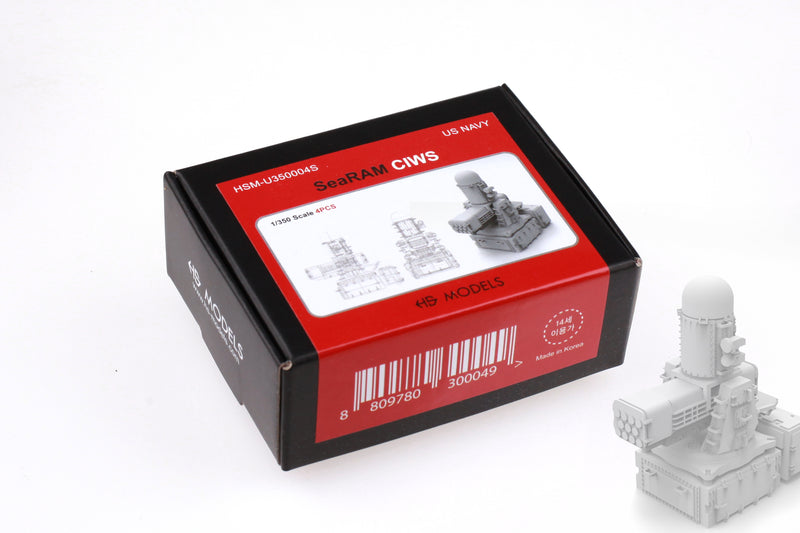 Photo of 1/350 scale SEARAM CIWS resin model set by HS Model HSM-U350004S