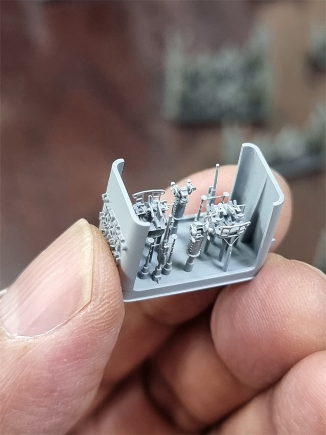 Photo of 40mm Single Bofors 1:350 HS Model HSM-U350021S 6pcs naval AA guns detail set