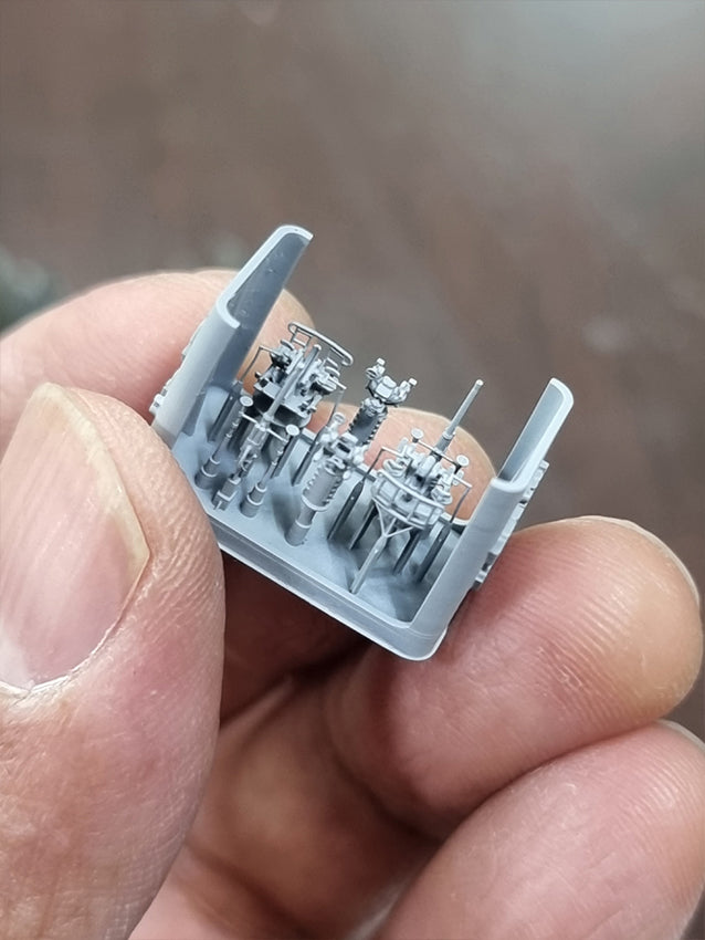 Photo of 40mm Single Bofors 1:350 HS Model HSM-U350021S 6pcs naval AA guns detail set