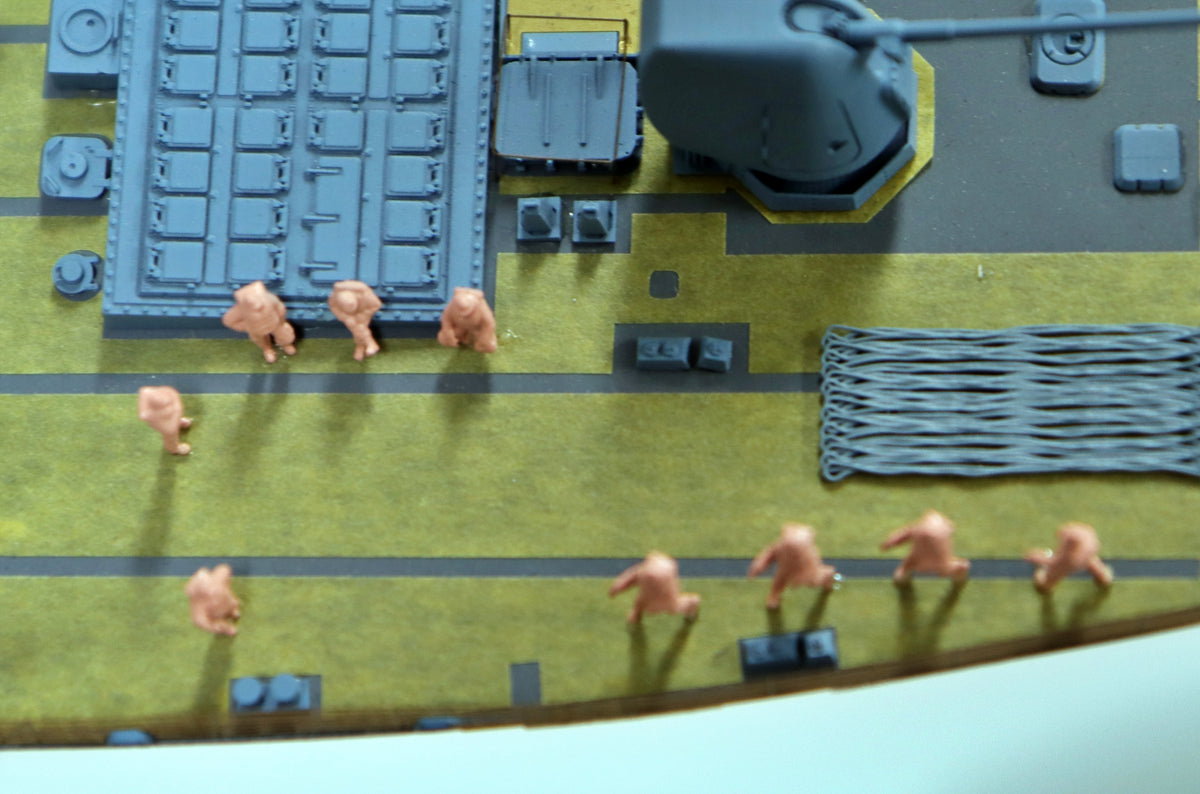 Photo of US Navy Figures Type 2 1:200 resin mooring crew set with 25 naval figures for ship models
