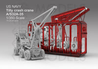 Photo of US Navy Crash Crane A/S32A-35 TILLY 1:350 photo etch sheet by HS Model