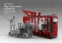 Photo of US Navy Crash Crane A/S32A-35 TILLY 1:350 photo etch sheet by HS Model