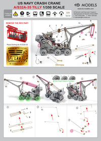 Photo of US Navy Crash Crane A/S32A-35 TILLY 1:350 photo etch sheet by HS Model
