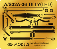 Photo of US Navy Crash Crane A/S32A-36 TILLY 1:350 scale model kit by HS Model with photo etch details
