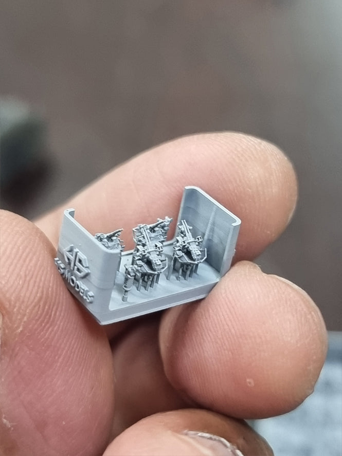 40mm Twin Bofors (Early ver.) (8pcs) 1:700 HS Model (HSM-U700029S)