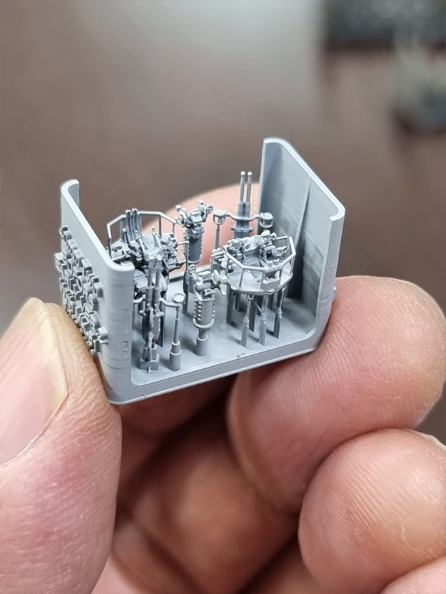 Photo of 40mm Twin Bofors Early Version 2 with Mk.51 Director 1/350 scale resin model set by HS Model