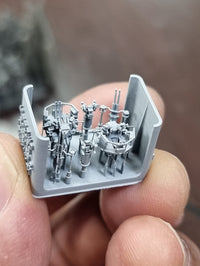 Photo of 1/350 scale 40mm Twin Bofors Late version 2 resin model gun set with Mk.51 director by HS Model