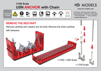 Photo of Modern US Navy Destroyer Anchor Set 1:700 Resin Accessories by HS Model