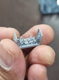 Photo of 1:700 scale Modern US Navy Anchor Set for CVN and LHD ships by HS Model, 3D printed resin with chain