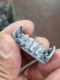 Photo of Modern US Navy LPD anchor set 1/350 scale with 3D printed resin anchors and chain by HS Model HSM-U350033S