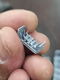 Photo of Modern US Navy Anchor for LPD 1:700 scale resin model set with four anchors and printed chain by HS Model