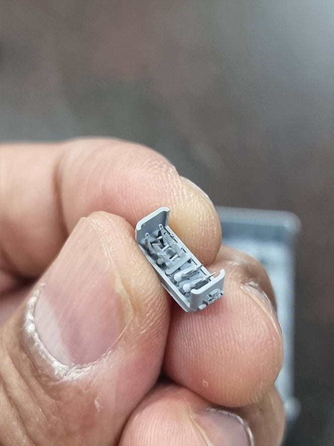 Photo of Modern US Navy Anchor for Oliver Hazard Perry Class 1:700 resin set by HS Model with anchor chain
