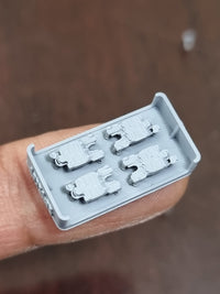 Photo of 1:700 scale US Navy A/S32A-32 tractors 3D printed resin model set by HS Model