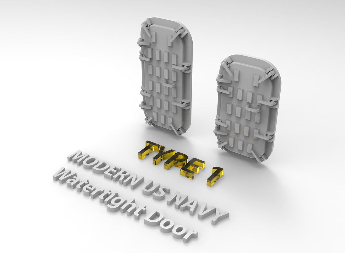 Photo of US Navy Watertight Door Type 1 1:700 HS Model HSM-U700023S 3D printed resin parts set 64 pieces