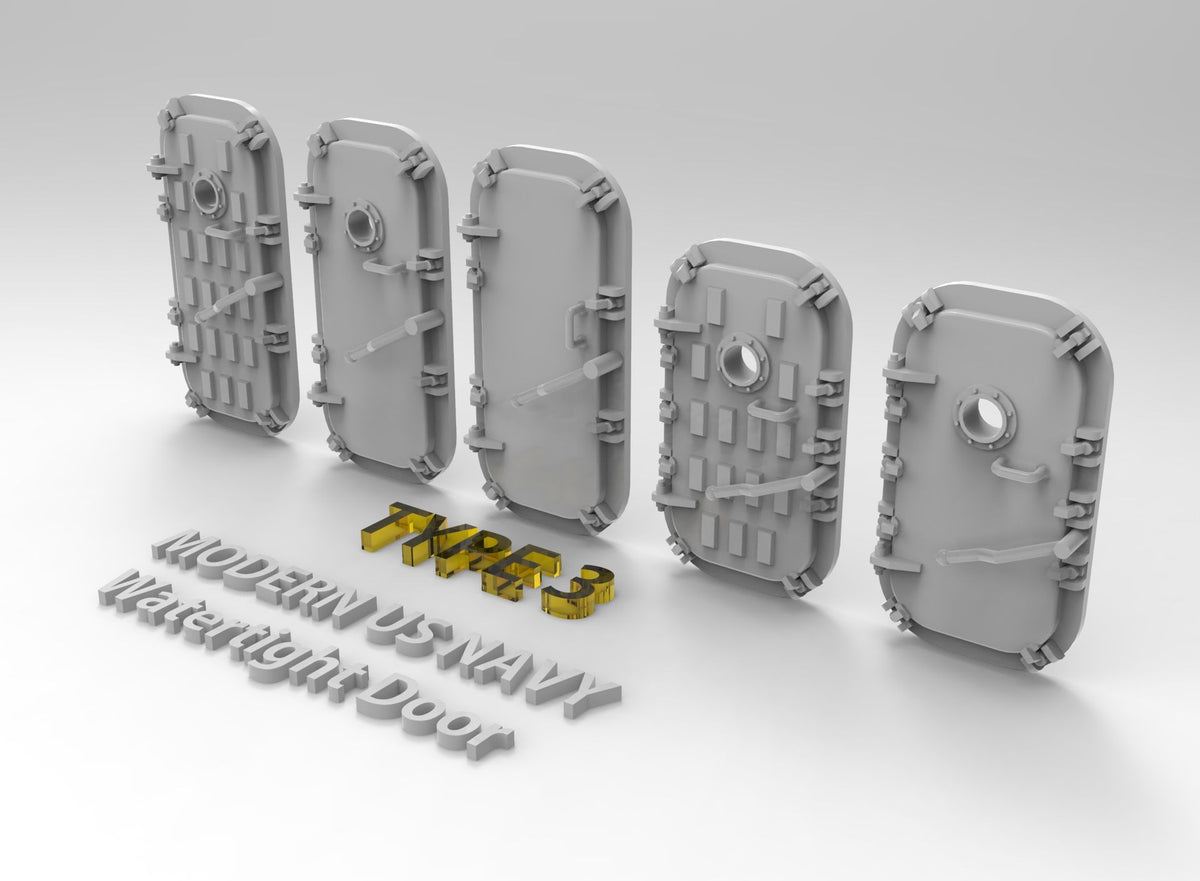 Photo of US Navy Watertight Door Type 3 1:700 scale resin model parts by HS Model HSM-U700025S